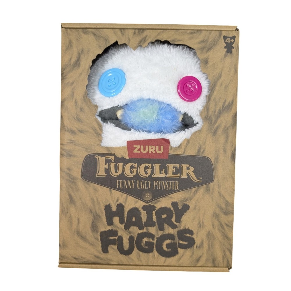 ZURU Fuggler Boogah Hairy Tongue Plush Hairy Fuggs Monster NIB 9in Toy